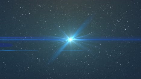 animación de luces parpadeando sobre el cielo nocturno