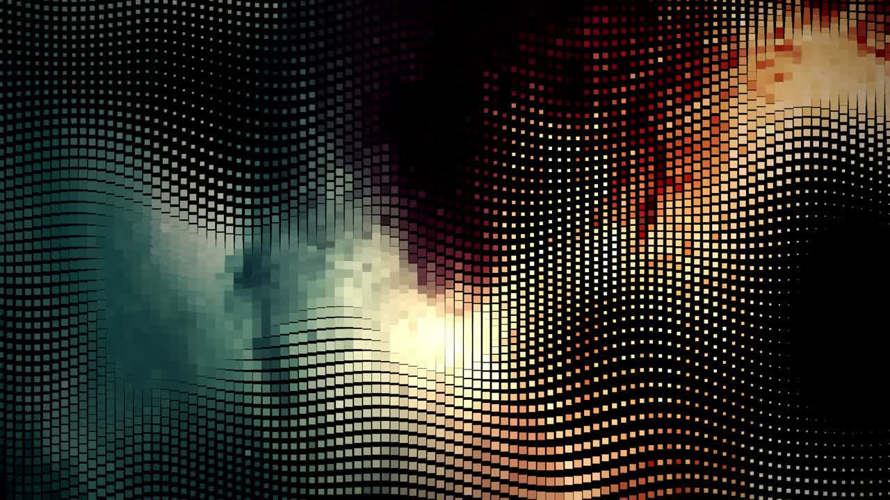 Sfondo di particelle sfocate