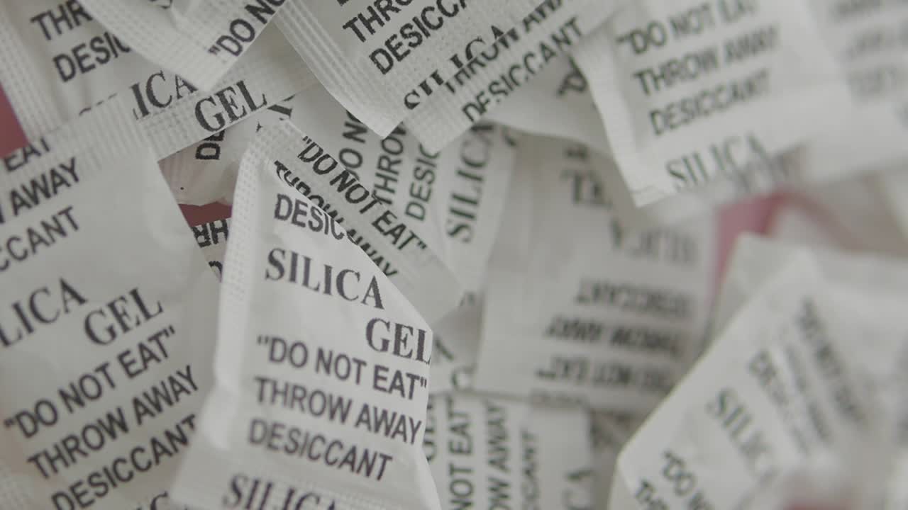 Pile of Silica Gel Packets