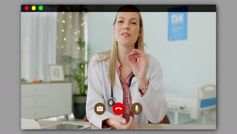 Médico-Hablando,-Salud-Y-Videoconferencia