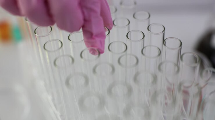 Test tubes in a laboratory