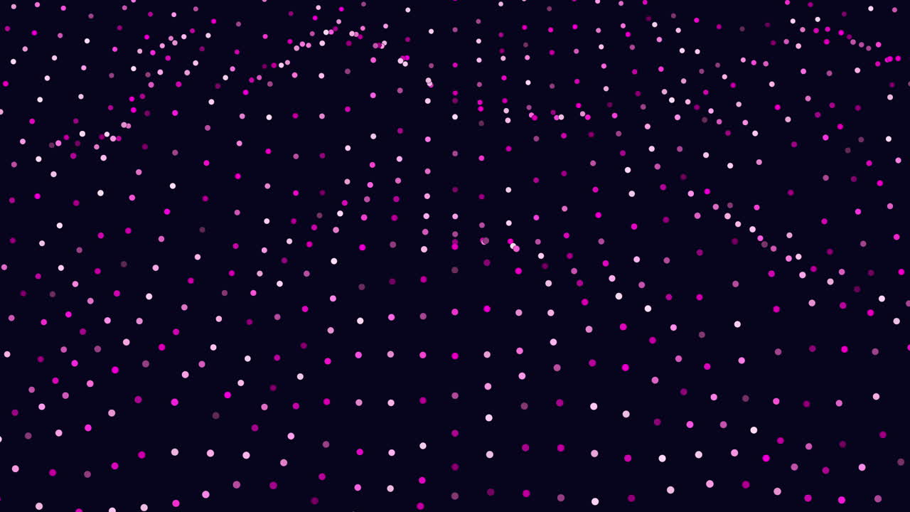 A visual featuring a scattering of black and green dots on a dark backdrop. The dots are variably sized with green dots slightly larger. Patterns are absent in the arrangement of the dots