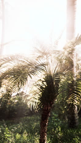 palm tree in sunlight