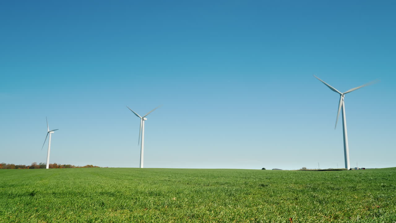 일련의 풍력 터빈