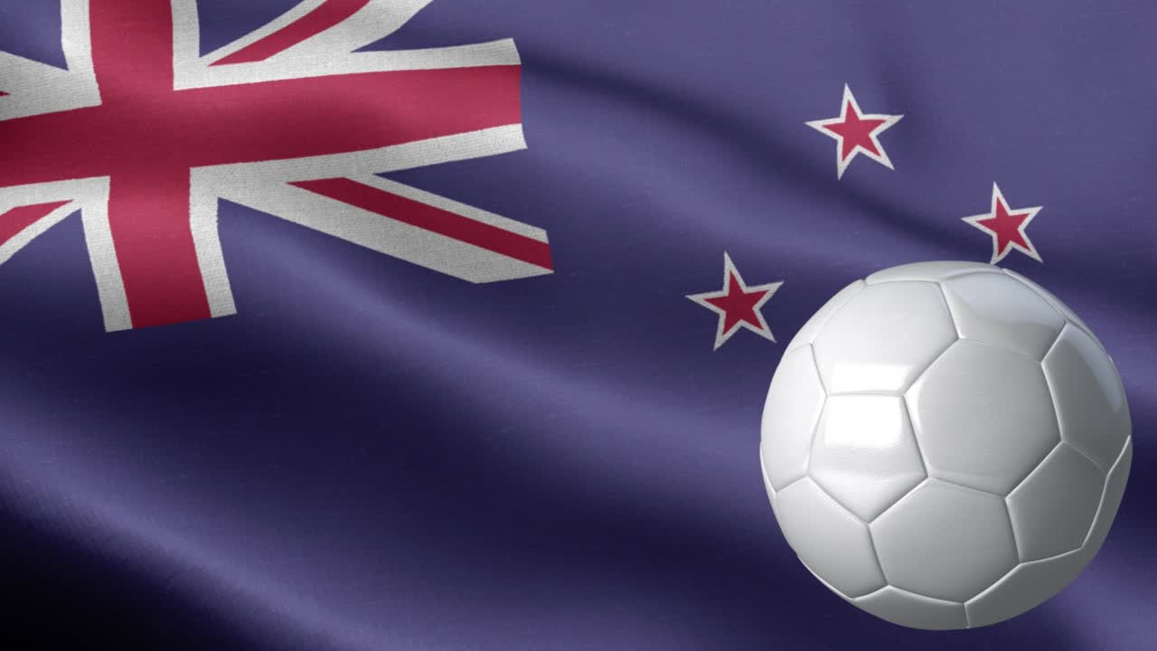 뉴질랜드의 발과 축구공 - 뉴질랜드 발 높은 세부 사항 - 국가 발 뉴질랜드 파동 패턴 루프 가능한 요소