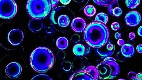 burbujas brillantes abstractas