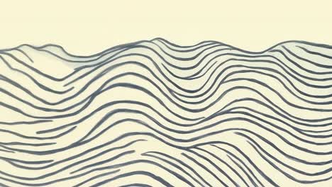 abstract video concept with wavy lines resembling a landscape