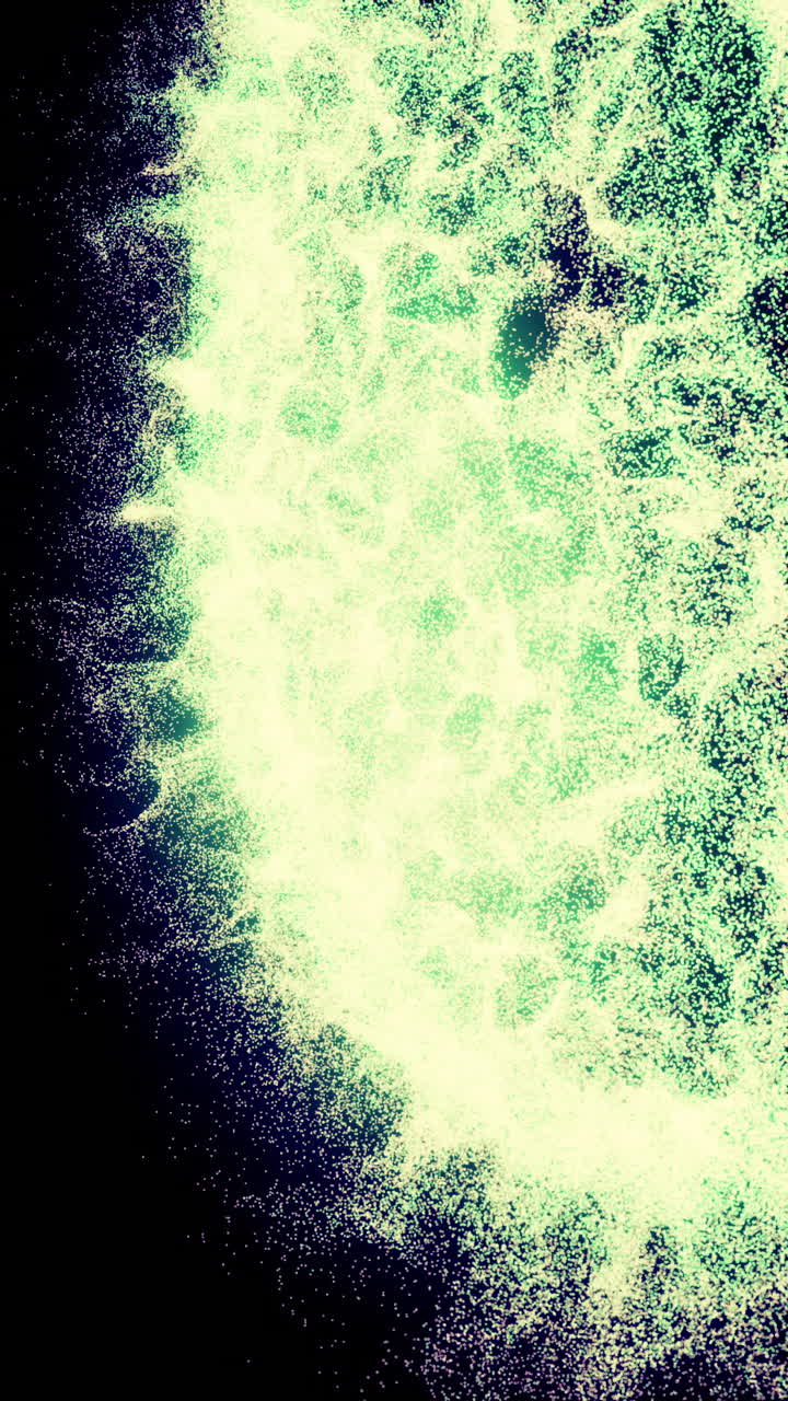 Abstract Green Particle Background