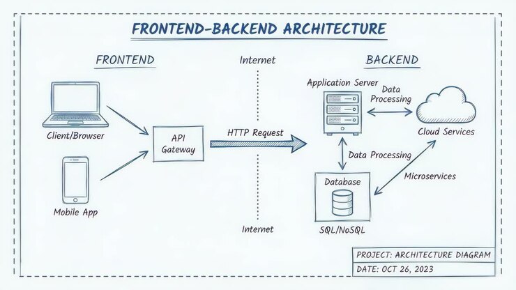 Frontend-Backend Architecture Diagram