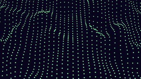 fantasy waves pattern with neon dots in rows