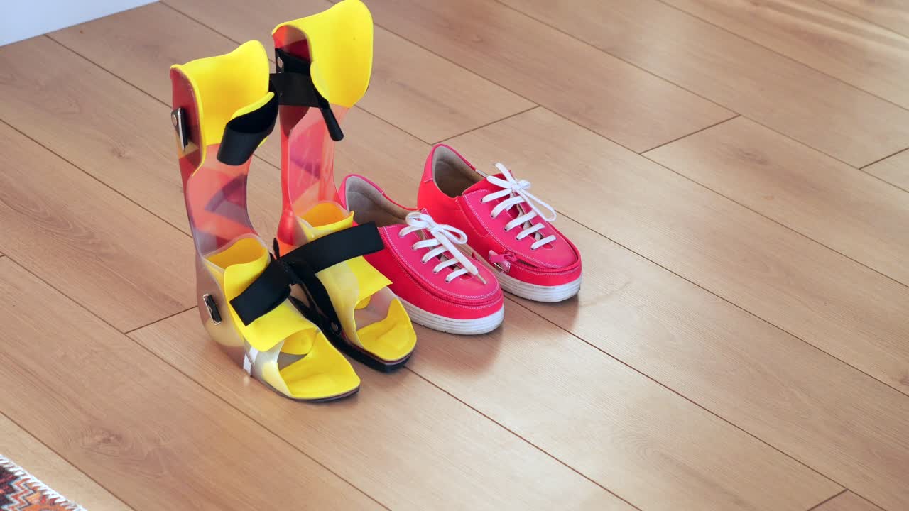 Leg braces and children's shoes