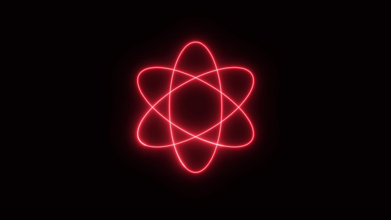 Neon Atom Symbol