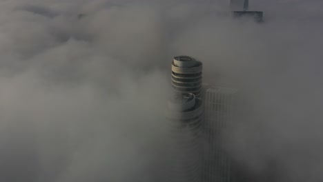Foggy City Skyscraper