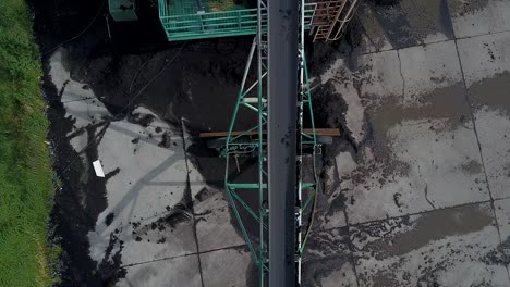 vista aérea de la planta agrícola