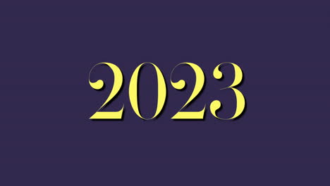 2023 年 - 紫色梯度上的糖果