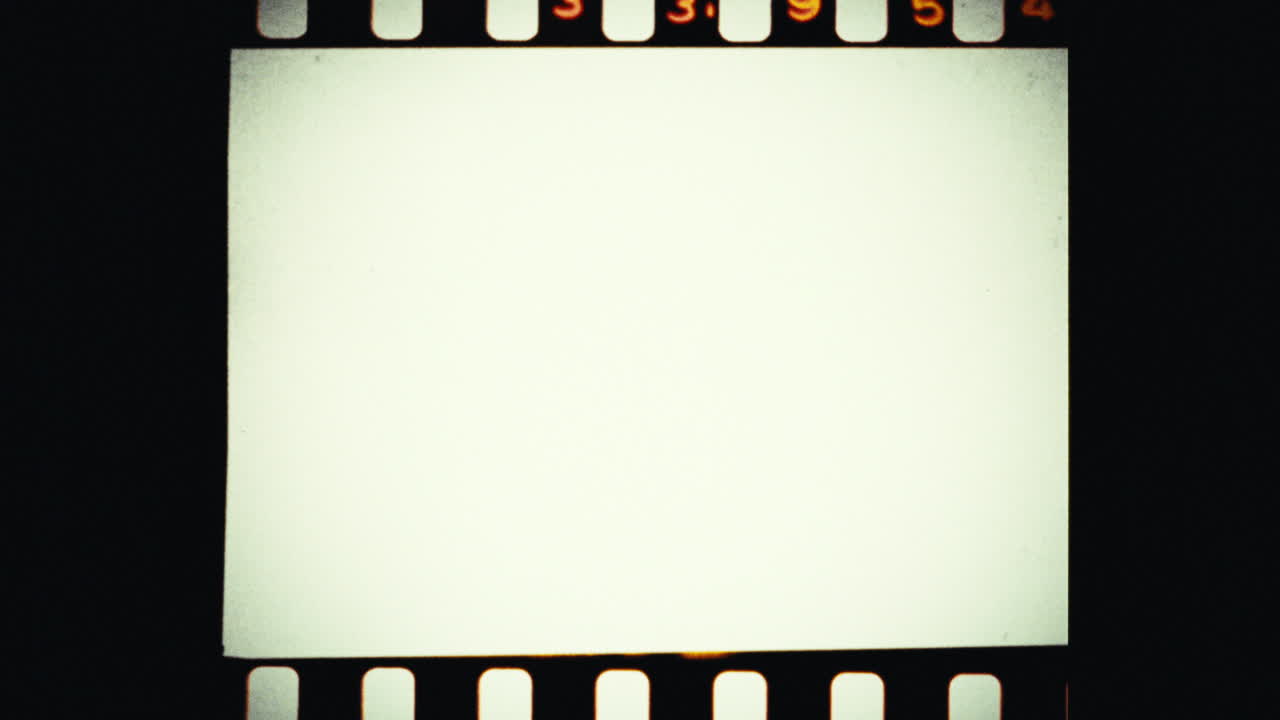 marco de película en blanco