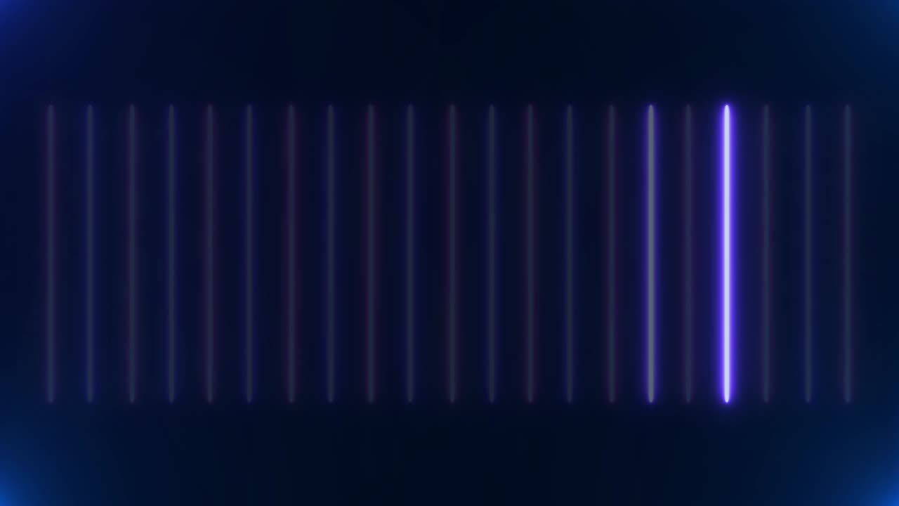 Abstract light neon frame on black background. laser show looped animation . 4K video