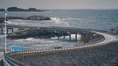 famous atlantic ocean road winding through the archipelago