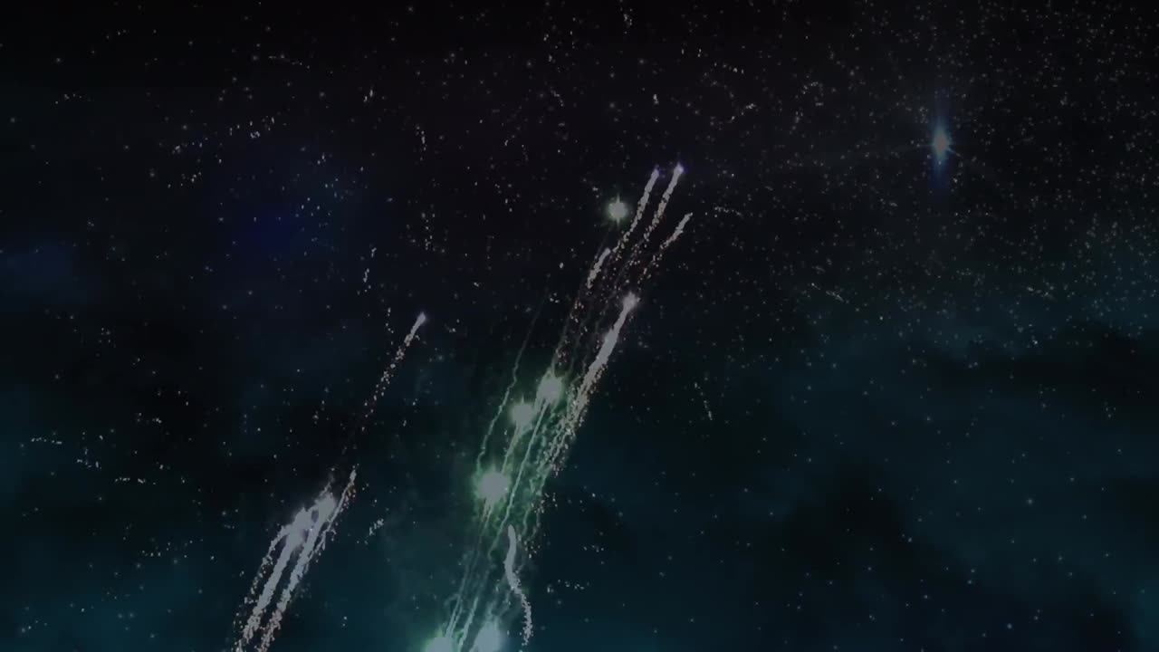 анимация фейерверков на черном фоне