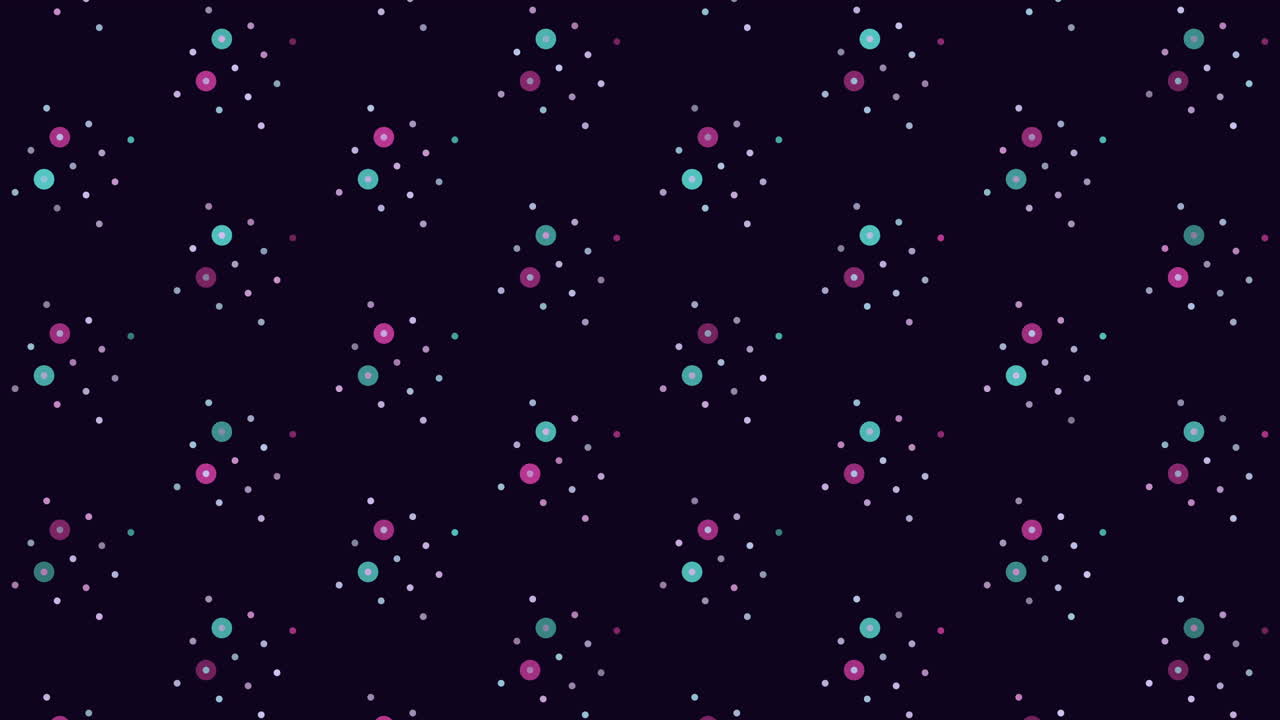 Motivo a cubi futuristici digitali con glitter arcobaleno su gradiente nero