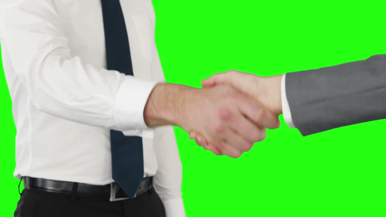 Business people handshaking