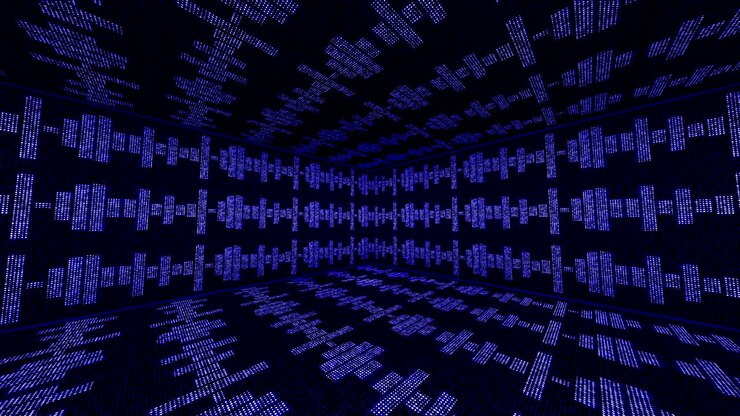 Music Waves Room, Radio, Lights Bulbs Animation, Rendering, Background, Loop