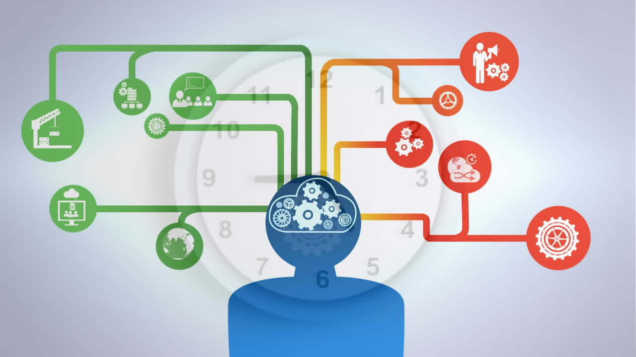 compuesto digital del cerebro humano