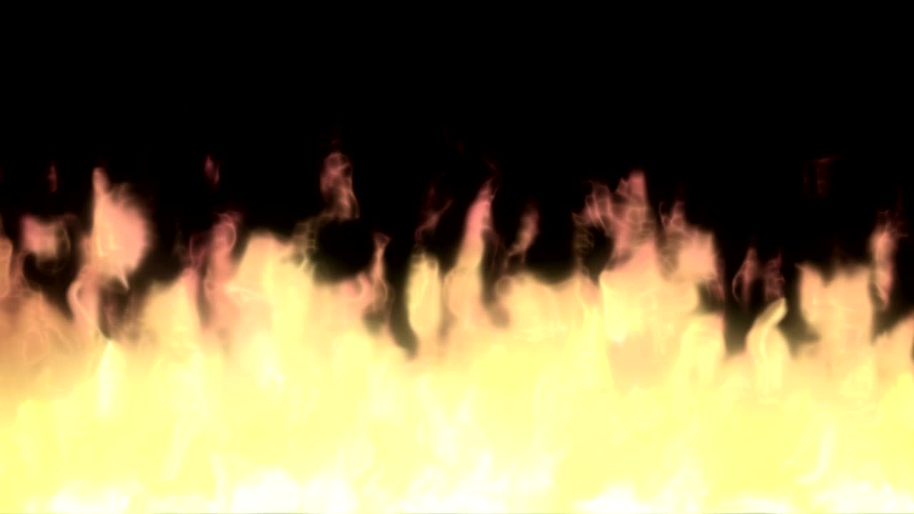 알파 채널로 불타는 불의 애니메이션