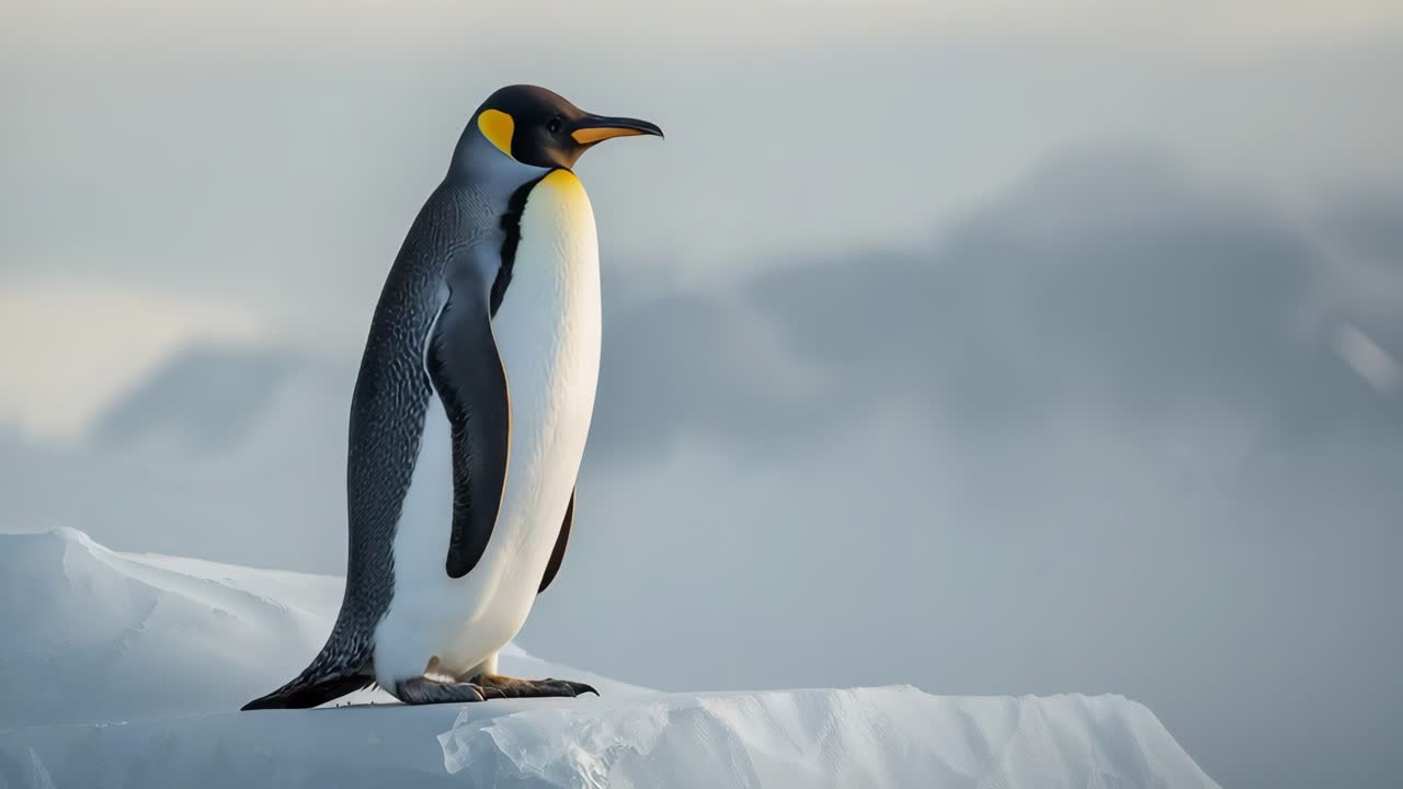 Emperor Penguin on Ice