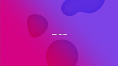 feliz navidad con patrón de líquido púrpura