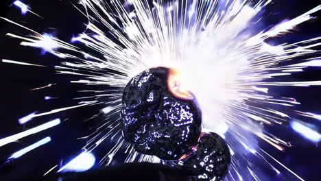 shiny orb with sparks