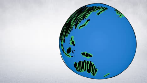 animation of earth drawn