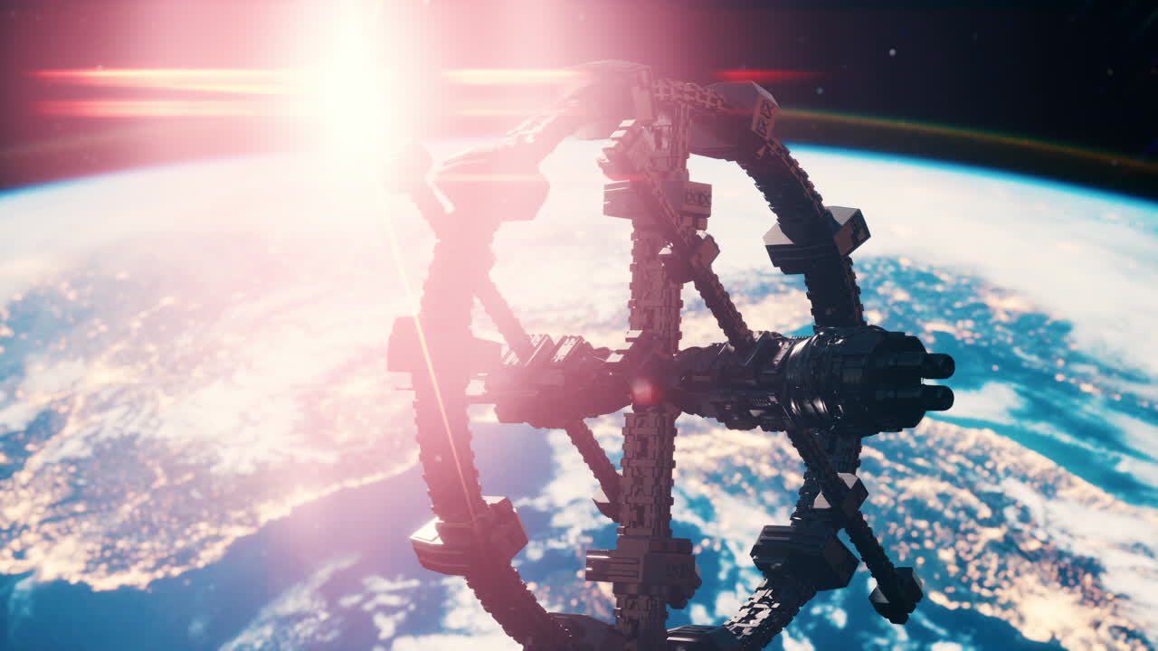 инопланетный материнский корабль вблизи земли элементы, предоставленные наса