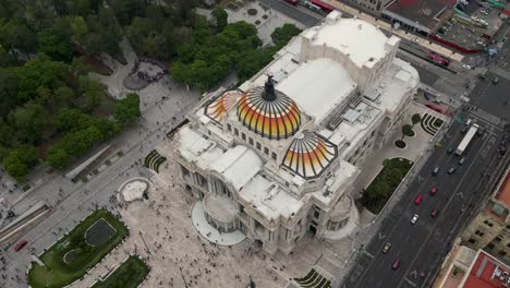 tour de hiperlapso alrededor del palacio de bellas artes, ciudad de méxico, modo orbital