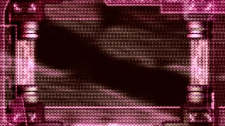sfondo animato in movimento che mostra molecole nucleari atomo potenza radioattiva elettricità raggio di energia
