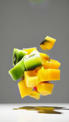 mixed fruit cubes