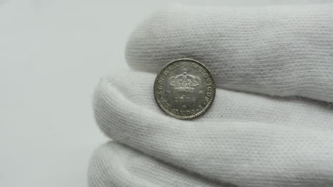 old coins. portuguese silver coin 15