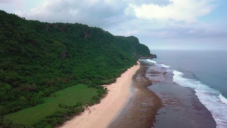 Su-Vuelo-Sobre-La-Playa-Estaba-Nublado