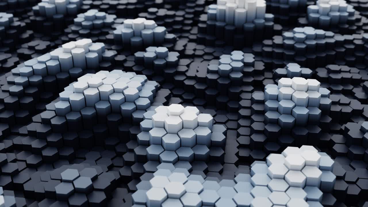 кадры белого шестиугольника с пространством