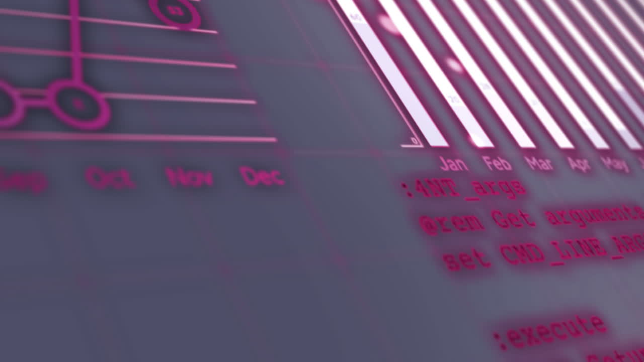 Animazione di elaborazione dati su grigio