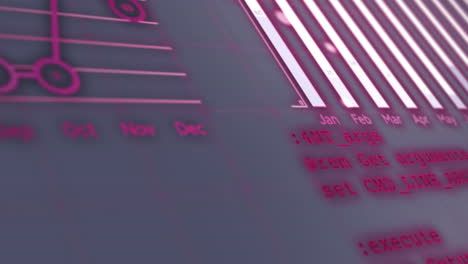 animación del procesamiento de datos en gris