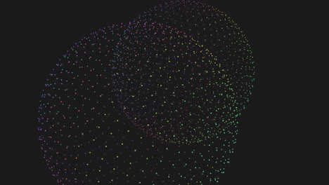 Pulsierende-Punkte-Erzeugen-Ein-Faszinierendes-Kreisförmiges-Muster-Auf-Schwarzem-Hintergrund