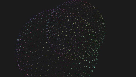 Pulsating-dots-create-mesmerizing-circular-pattern-on-black-background