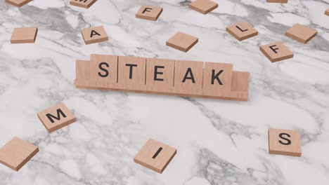 steak word on scrabble