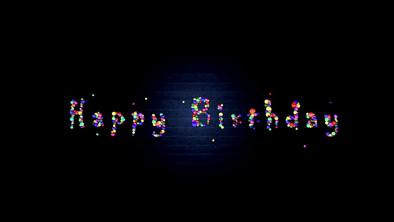 Buon Compleanno - bellissima animazione colorata