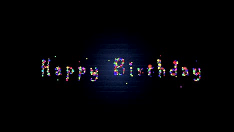 happy birthday - beautiful colorful animation