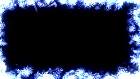 el giro del cristal de nieve, animación en cg, bucle