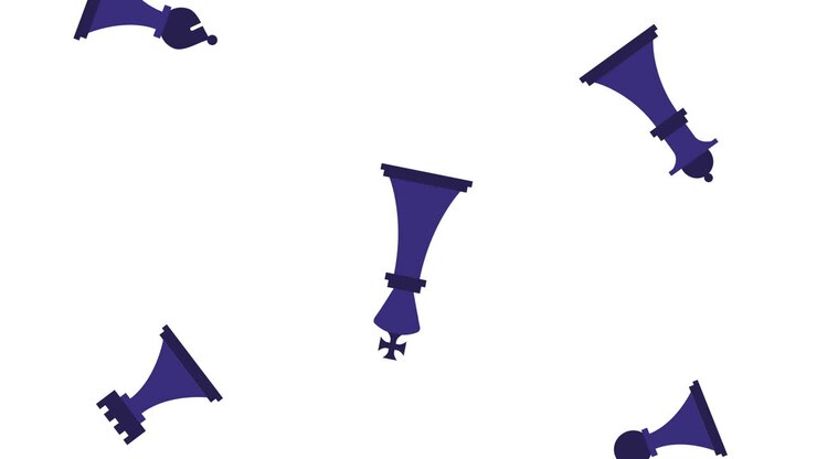 chess game pieces pattern animation