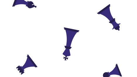 animación de patrones de piezas de juego de ajedrez