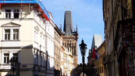 lesser town bridge tower, charles bridge, prague, czech republic